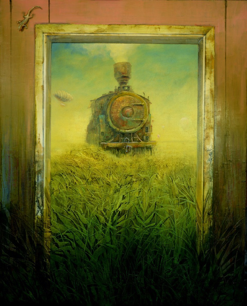 Modestas Malinauskas tapytas paveikslas Sugrįžimas , Fantastiniai paveikslai , paveikslai internetu