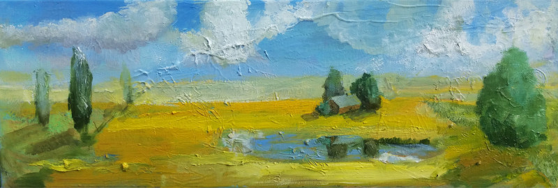 Honey original painting by Rasa Staskonytė. Landscapes