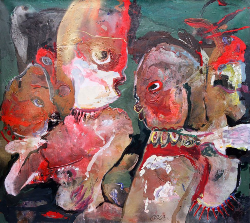 Vilius-Ksaveras Slavinskas tapytas paveikslas Palinkėjimas, Išlaisvinta fantazija , paveikslai internetu