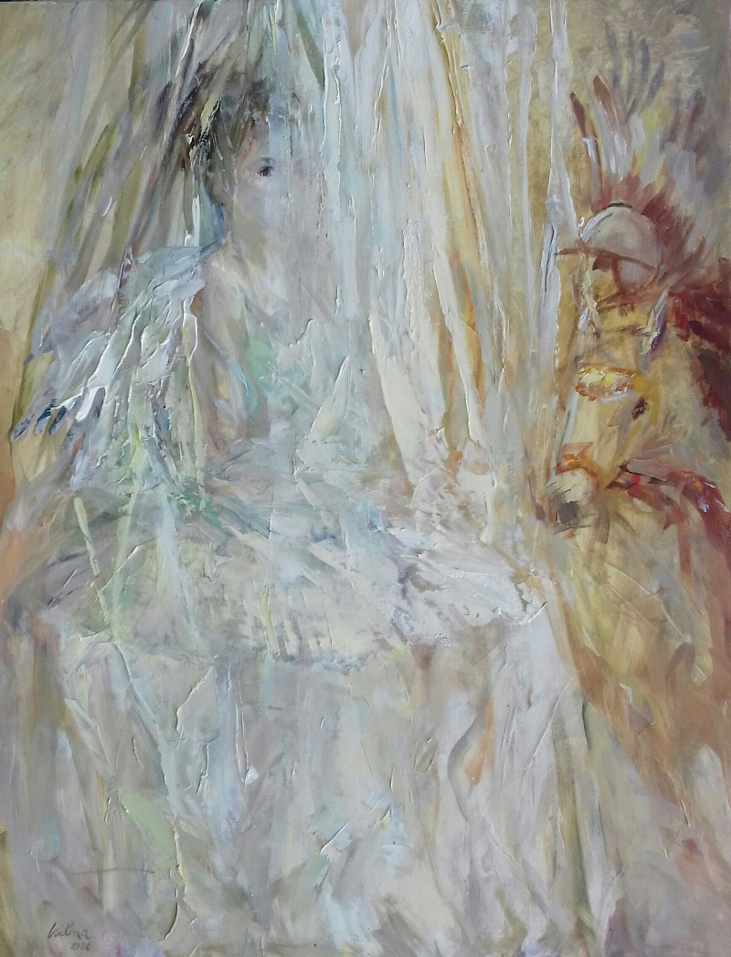 Vilma Vasiliauskaitė tapytas paveikslas Sparnuotasis husaras, Išlaisvinta fantazija , paveikslai internetu