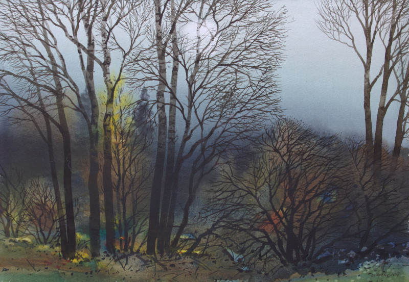 Vidmantas Zarėka tapytas paveikslas Pilnatis, Peizažai , paveikslai internetu