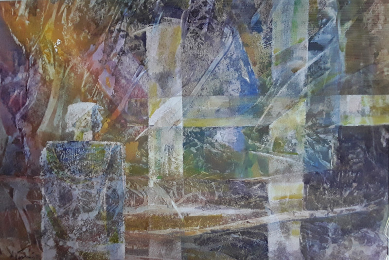 Arūnas Vasiliauskas tapytas paveikslas Pradžia, Abstrakti tapyba , paveikslai internetu