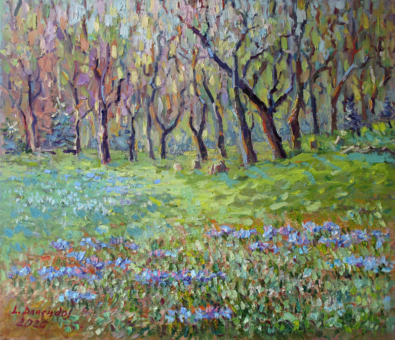 Liudvikas Daugirdas tapytas paveikslas Pavasaris ateina, Peizažai , paveikslai internetu