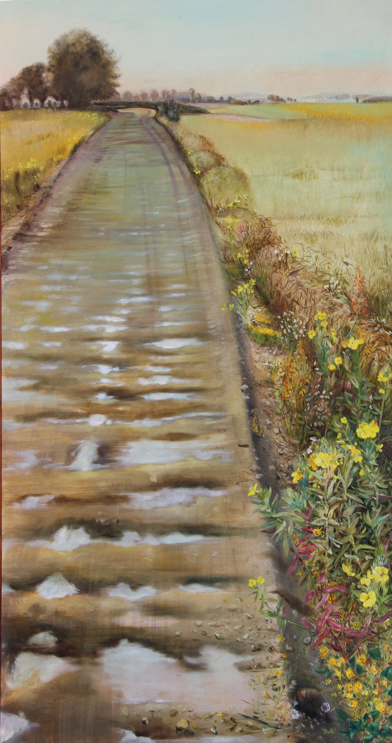 The Road original painting by Onutė Juškienė. Landscapes
