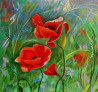 Poppies original painting by Aloyzas Pacevičius. Flowers