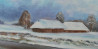 Early Snow original painting by Gediminas Rudys . Realism