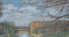 Three Bridges, Cambridge original painting by Aleksandras Kapustinas. Realism