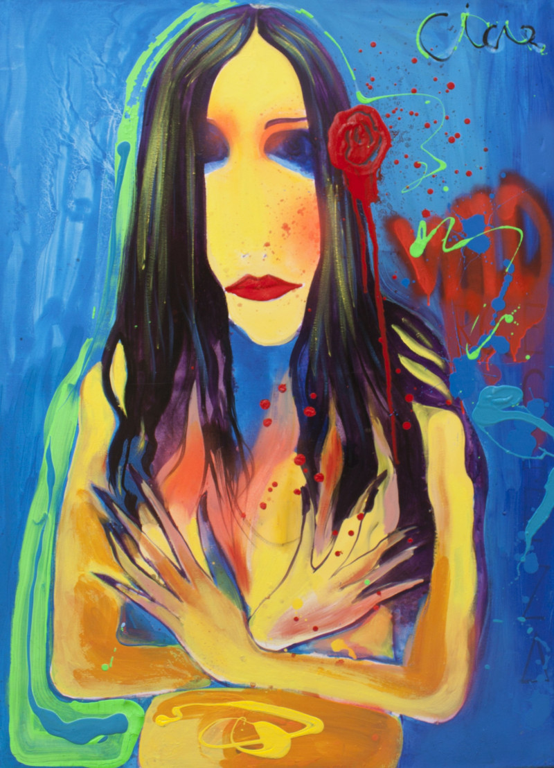 Linas Cicėnas tapytas paveikslas Wild Rose, Išlaisvinta fantazija , paveikslai internetu