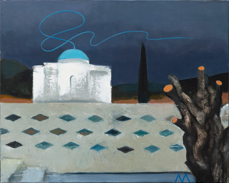 Miglė Kosinskaitė tapytas paveikslas Prieš audrą, Įkurtuvių dovana , paveikslai internetu