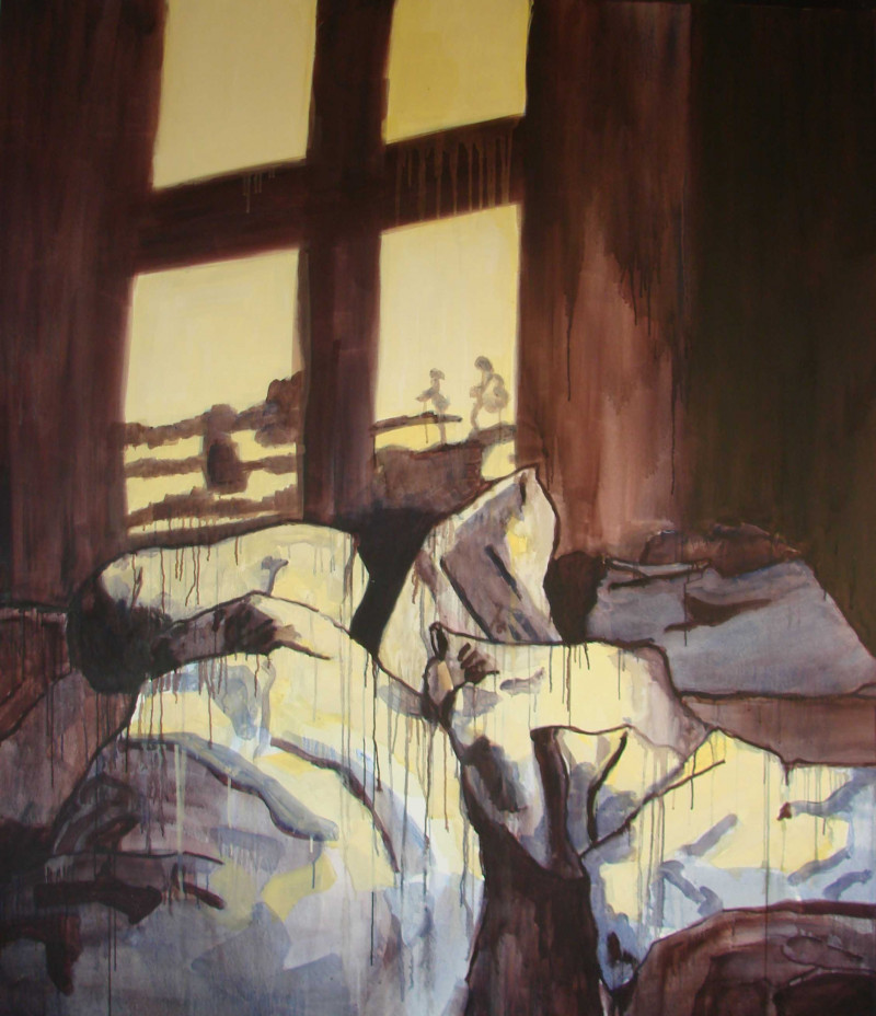 Simona Žilėnaitė tapytas paveikslas Kai tu ateidavai, manęs ten nebūdavo , Išlaisvinta fantazija , paveikslai internetu