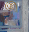 Jūratė Kadusauskaitė tapytas paveikslas Seniai buvusios žiemos impresija, Abstrakti tapyba , paveikslai internetu