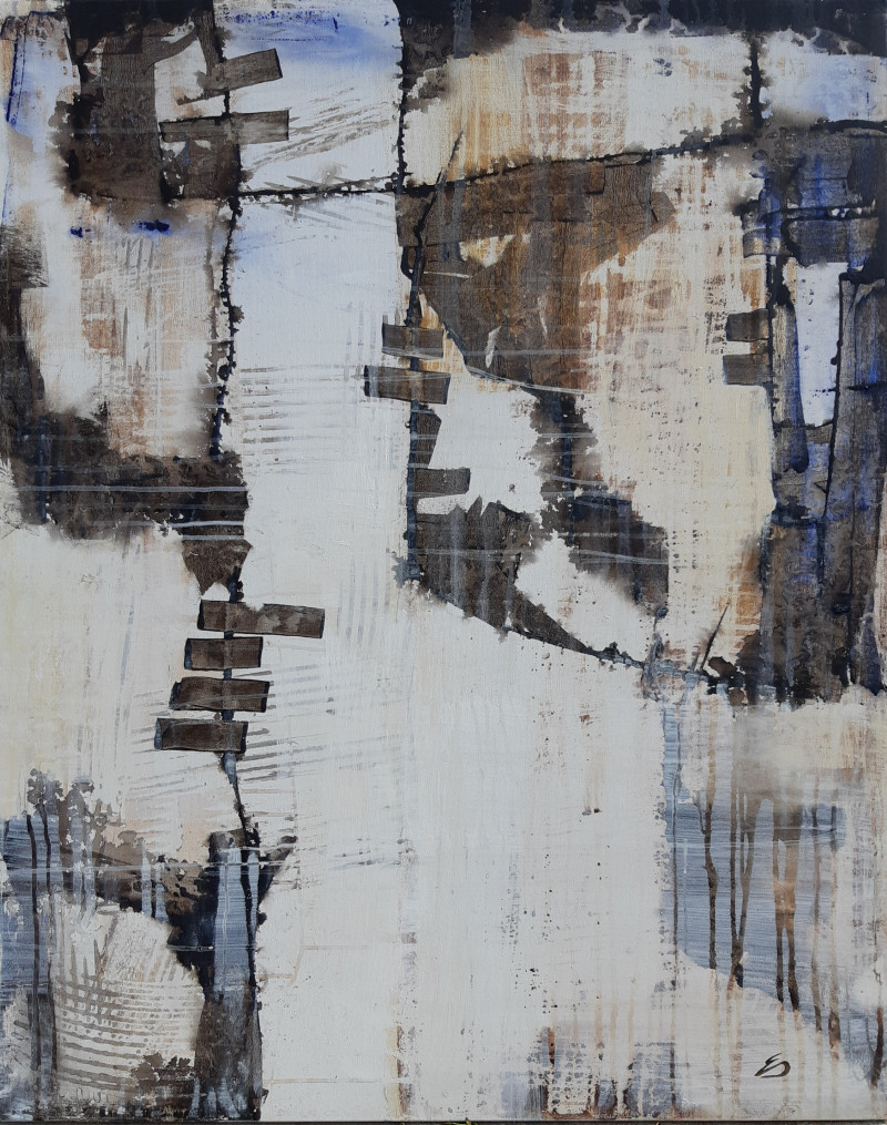 Egidijus Dapšas tapytas paveikslas Eliminuotas stresas, Abstrakti tapyba , paveikslai internetu
