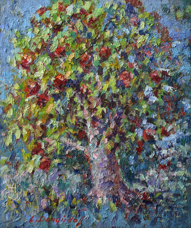Paradise Tree original painting by Liudvikas Daugirdas. Abstract Paintings