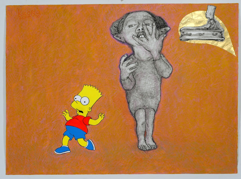 Eglė Kuckaitė tapytas paveikslas Living-being. Iliustracija E, Išlaisvinta fantazija , paveikslai internetu