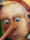 Pinocchio or Playing with Fire original painting by Arnoldas Švenčionis. Freed Fantasy