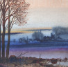 Dawn original painting by Vidmantas Zarėka. Landscapes