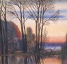 Sunrise original painting by Vidmantas Zarėka. Landscapes