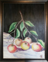 Still Life With Apples original painting by Gediminas Rudys . Still-Life