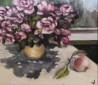 Gediminas Rudys tapytas paveikslas Natiurmortas su rožėmis, Natiurmortai , paveikslai internetu