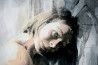 Jonas Kunickas tapytas paveikslas JK20-1006 Question, Moters grožis , paveikslai internetu