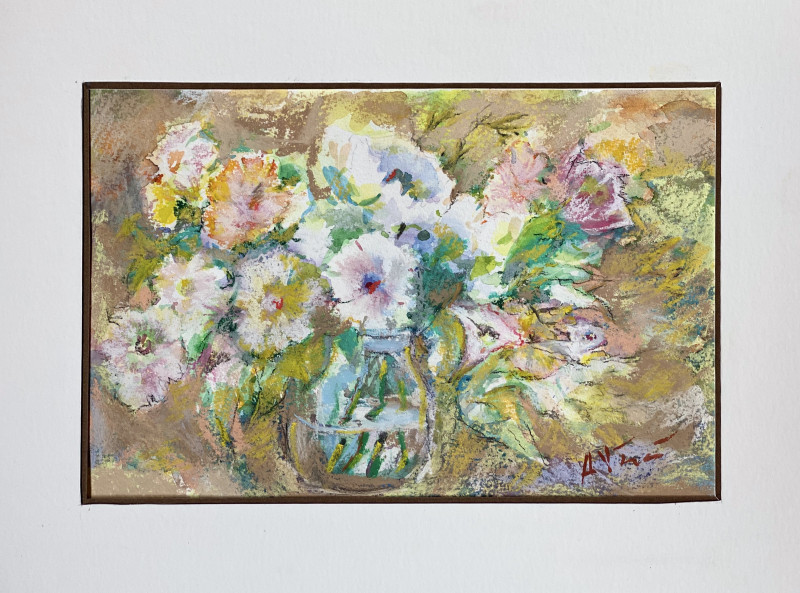 Arūnas Vasiliauskas tapytas paveikslas Pavasarinės gėlės, Natiurmortai , paveikslai internetu