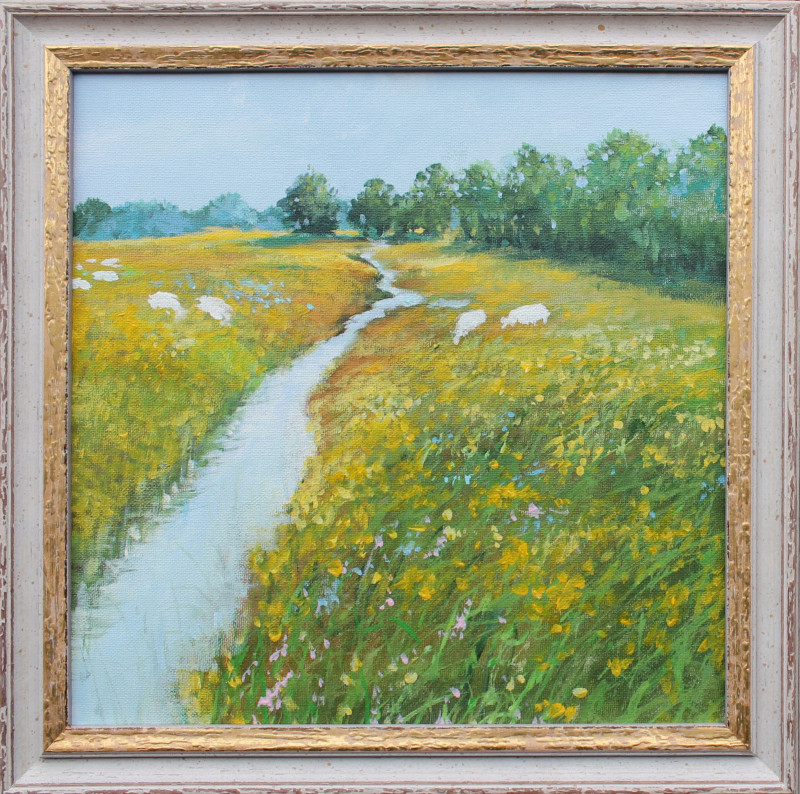 Little River I original painting by Rasa Kondrusevičienė. Landscapes
