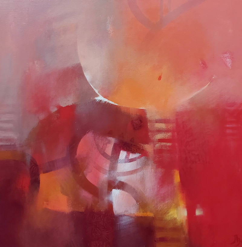 Aistė Jurgilaitė tapytas paveikslas Žymė, Abstrakti tapyba , paveikslai internetu