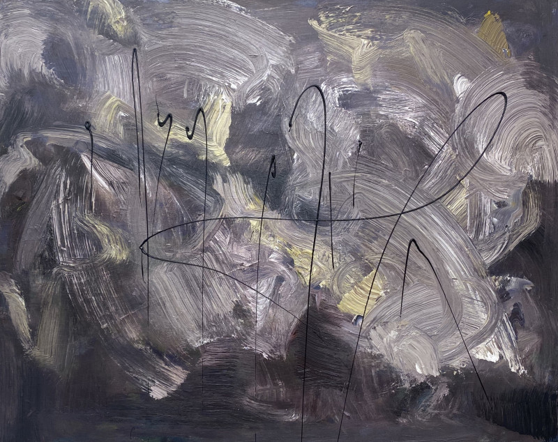 Donata Andriuškevičienė tapytas paveikslas Debesų gaidos, Abstrakti tapyba , paveikslai internetu