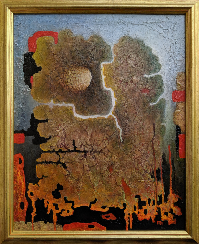 Arūnas Miliukas tapytas paveikslas Abstrakcija XII, Abstrakti tapyba , paveikslai internetu