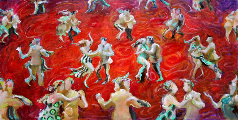 Eglė Colucci tapytas paveikslas Tango tapetas, Ekspresija , paveikslai internetu