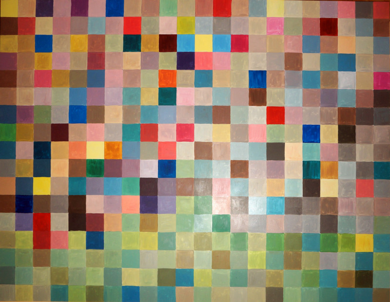 Pixel 2 original painting by Mantas Čepauskis. Splash Of Colors
