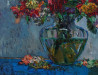 Still Life: Dahlias original painting by Šarūnas Šarkauskas. Flowers