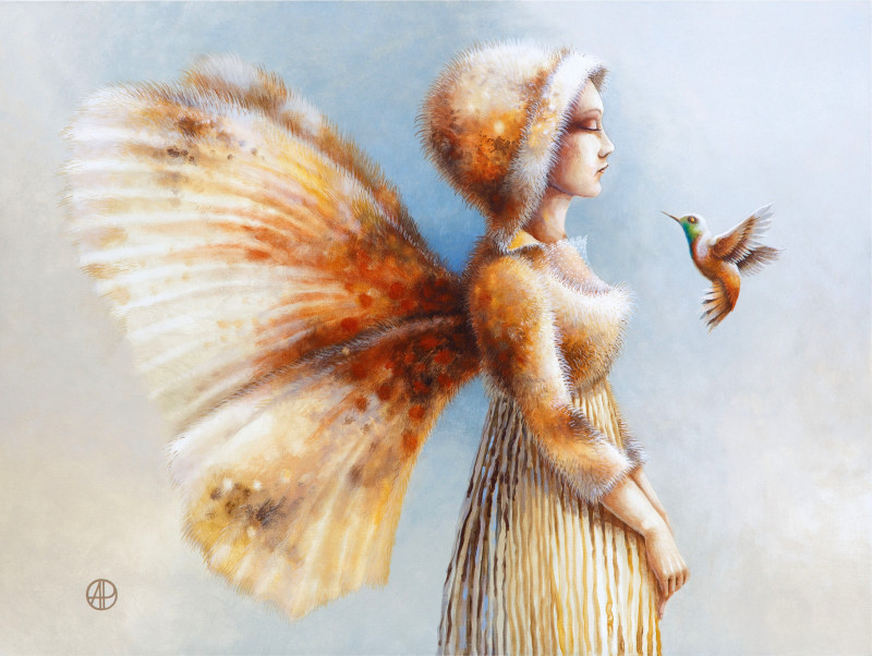 Butterfly original painting by Aurina Griciūtė-Paškevičienė . Fantastic