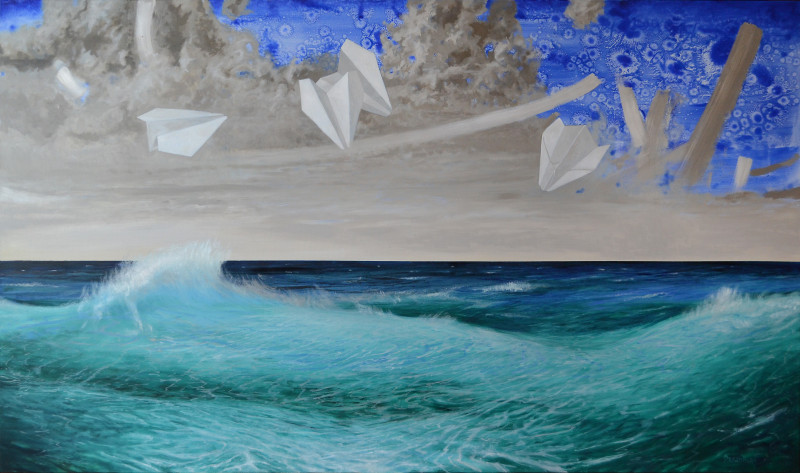 Above The Waves original painting by Artūras Braziūnas. Freed Fantasy