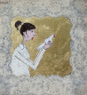 Rolana Čečkauskaitė tapytas paveikslas Balti balandžiai I, Įkurtuvių dovana , paveikslai internetu