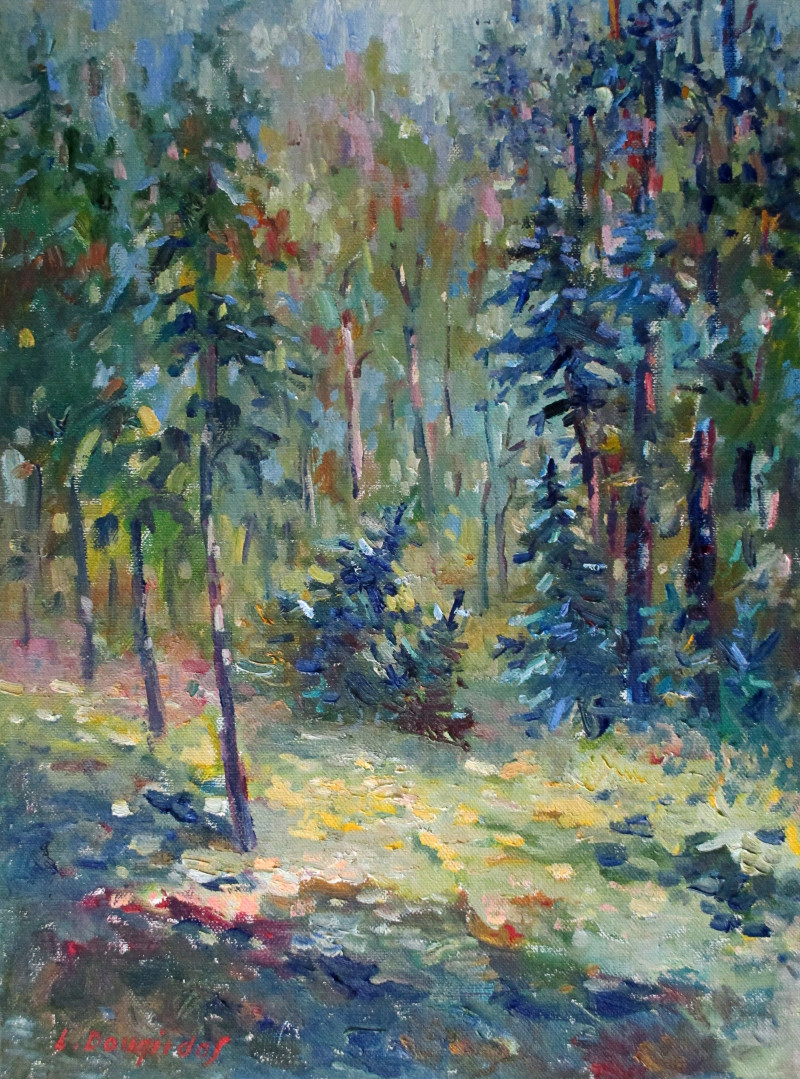 In The Forest original painting by Liudvikas Daugirdas. Landscapes