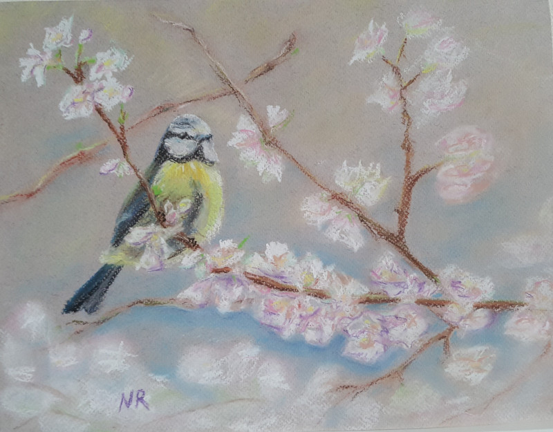 Bloom / donation to Ukraine original painting by Natalija Ranceva. Slava Ukraini