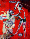 Gilles Vuillard tapytas paveikslas Middle Age, Išlaisvinta fantazija , paveikslai internetu
