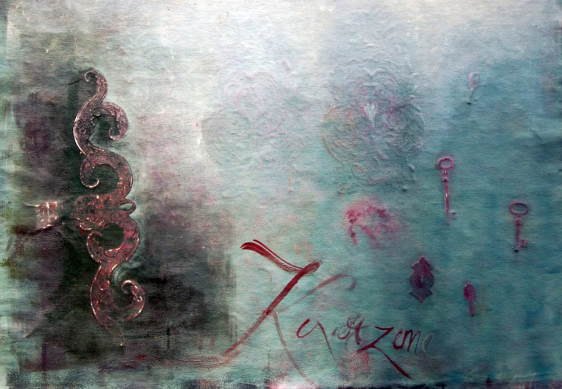 Saulė Želnytė tapytas paveikslas Kuržemė / Kurzeme, Tapyba akrilu , paveikslai internetu