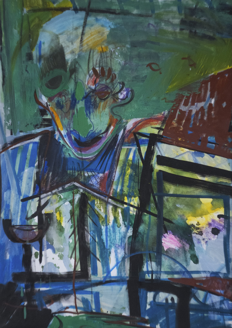 Martynas Pekarskas tapytas paveikslas Žiūrovas, Išlaisvinta fantazija , paveikslai internetu