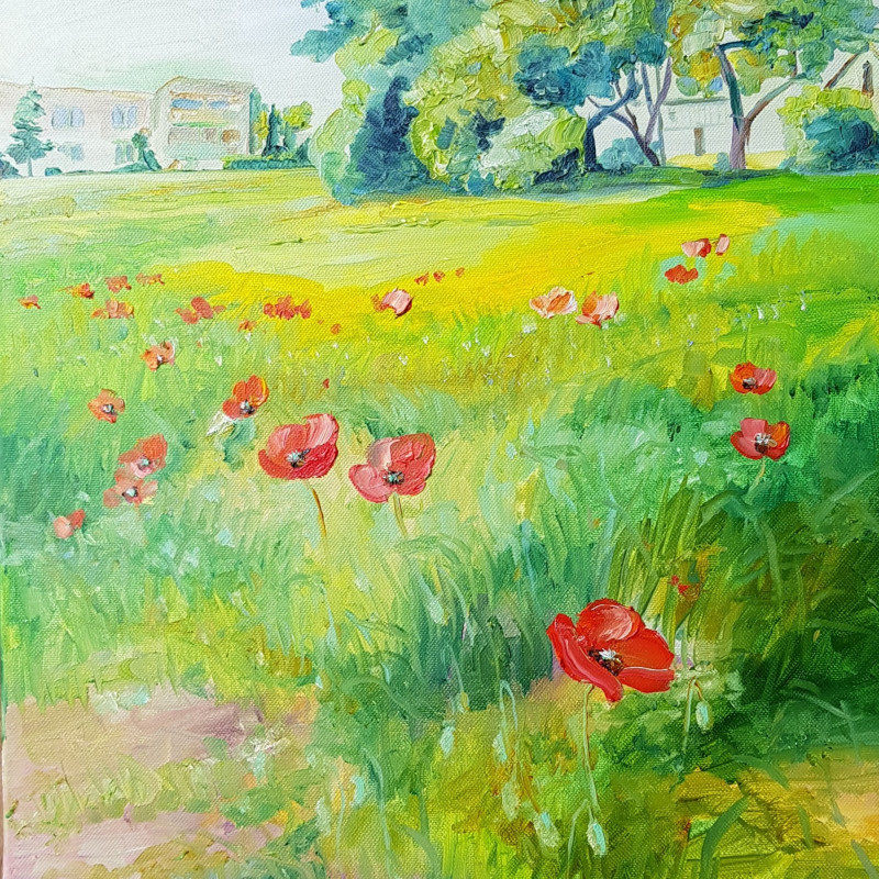 Poppies of Rozalimas original painting by Diana Zviedrienė. Flowers