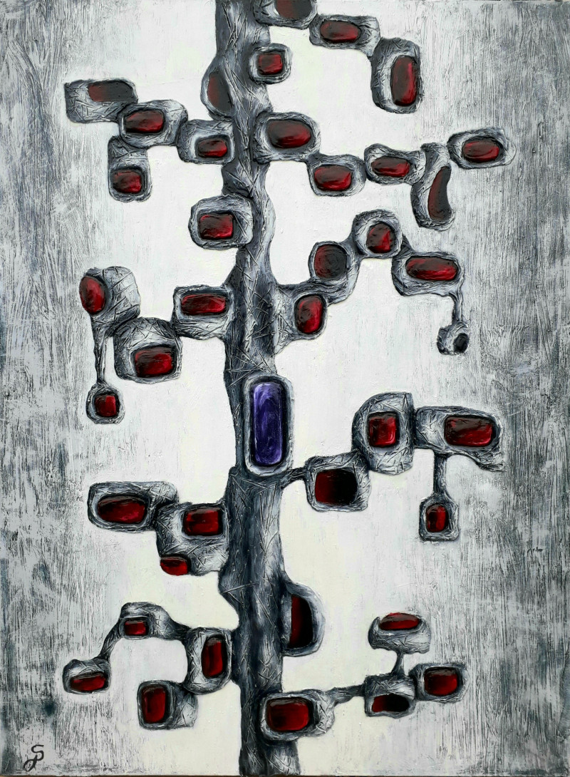 Sigitas Petrauskas tapytas paveikslas Dangaus rubinai, Fantastiniai paveikslai , paveikslai internetu