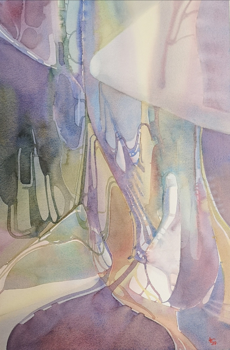 Eglė Lipinskaitė tapytas paveikslas Šviesa, Abstrakti tapyba , paveikslai internetu