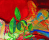 Arvydas Švirmickas tapytas paveikslas Fikusas raudoname kambaryje, Tapyba aliejumi , paveikslai internetu