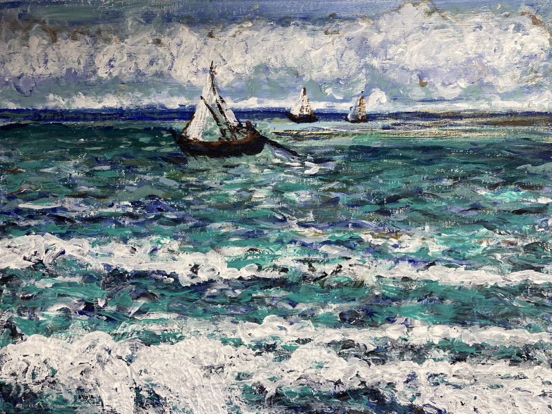 The Sea original painting by Tomas Gelažanskas. Sea