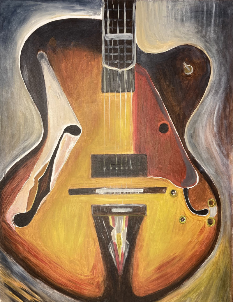 Tomas Gelažanskas tapytas paveikslas Gitara, Šokis - Muzika , paveikslai internetu