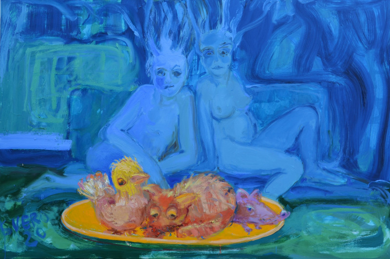 Arvydas Švirmickas tapytas paveikslas Vakarienė, Fantastiniai paveikslai , paveikslai internetu