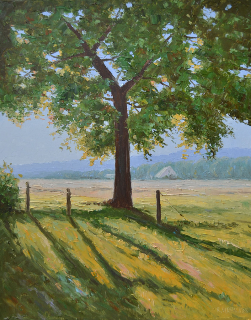 Rimantas Virbickas tapytas paveikslas Vasara kaime 2, Peizažai , paveikslai internetu