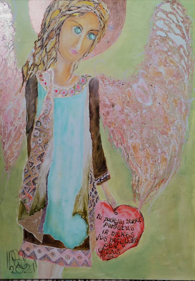Inesa Škeliova tapytas paveikslas Angelas Tau 2 , Angelų kolekcija , paveikslai internetu