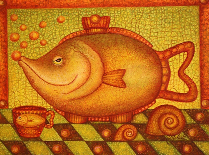 Danguolė Jokubaitienė tapytas paveikslas Arbatinukas, Tapyba aliejumi , paveikslai internetu